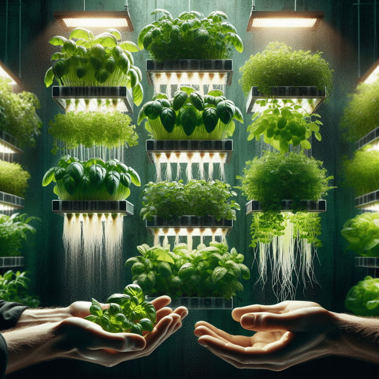 Vertical Hydroponic Herb Gardens