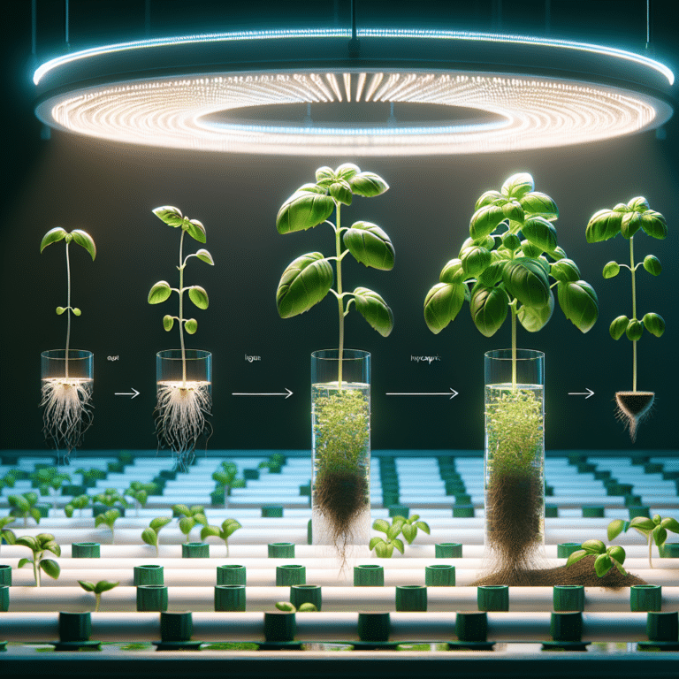  "From Seed to Harvest: Hydroponic Basil Journey