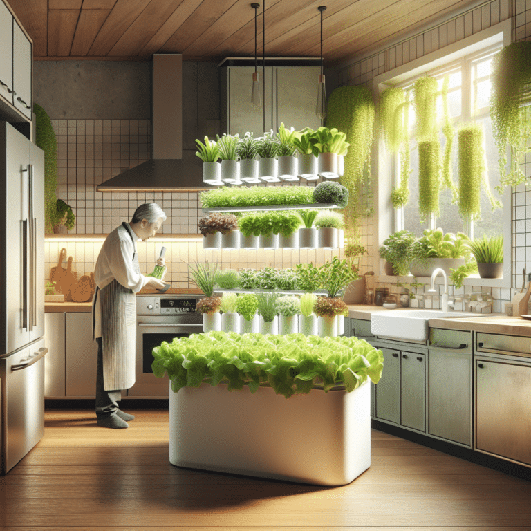 Indoor Hydroponic Garden for Small Kitchens