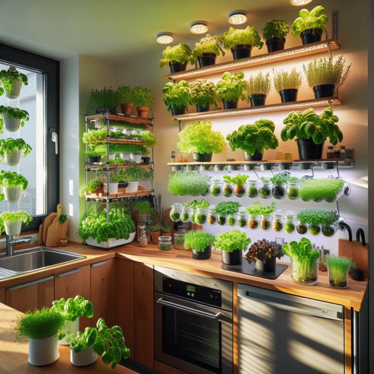 Small Kitchen Hydroponic Garden Ideas