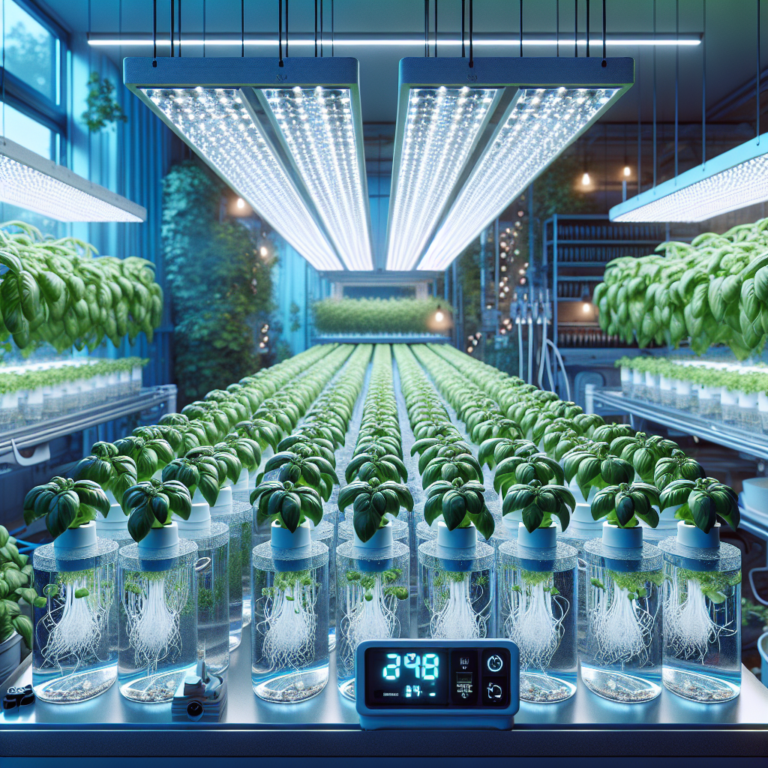  "Year-Round Basil with Hydroponic Indoor Gardens