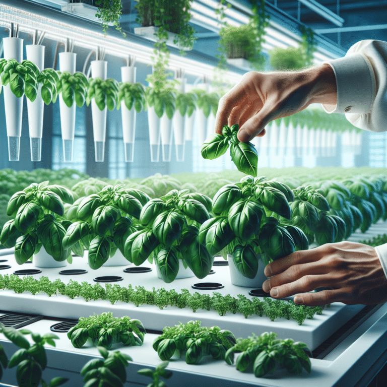 Harvesting The Perfect Hydroponic Basil
