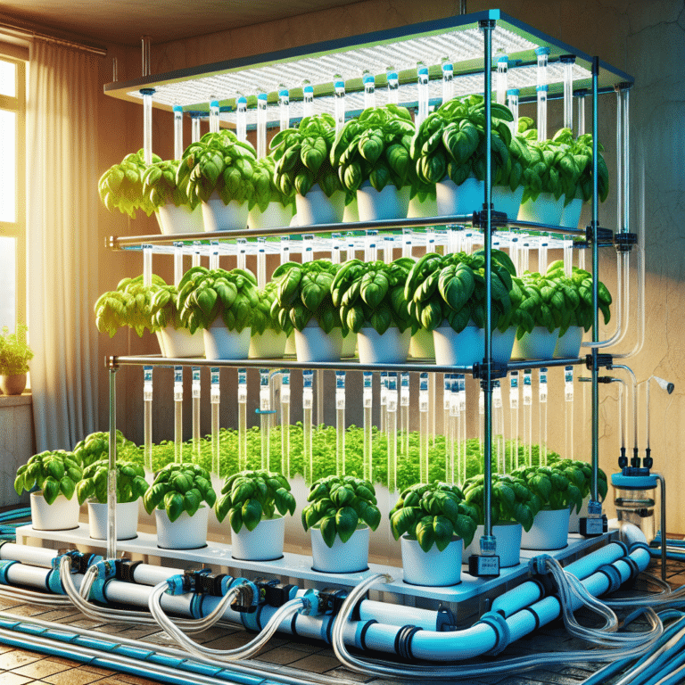 "Indoor Hydroponic Systems for Mediterranean Herbs like Basil