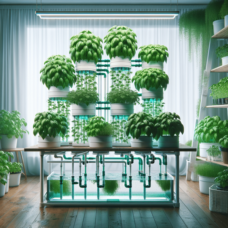  "Year-Round Basil with Hydroponic Indoor Gardens